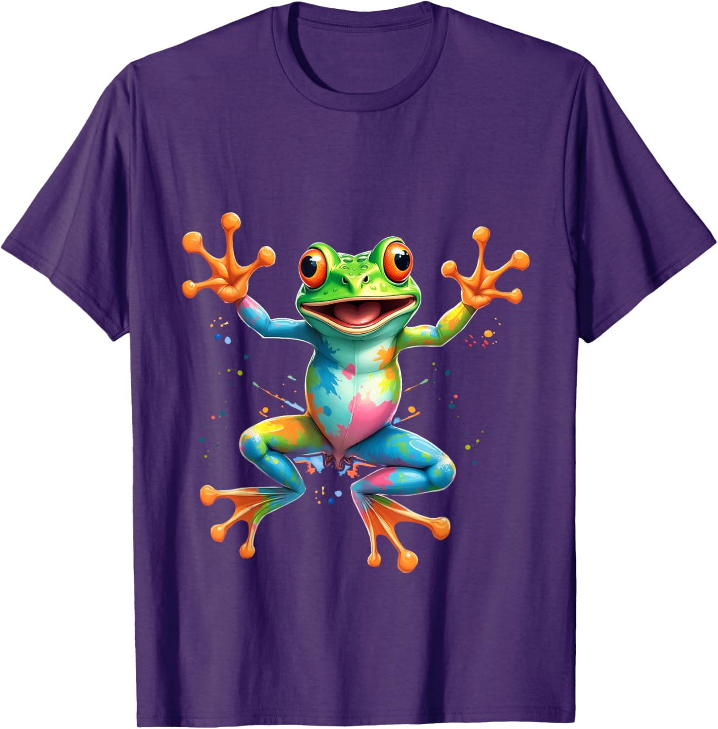 Cool Tie Dye Frog Peace Sign T-Shirt for Men, Women, and Kids - 20
