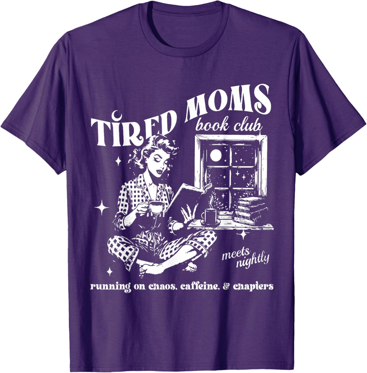 Tired Moms Book Club T-Shirt for Book Lovers Perfect Mother's Day Gift - 6