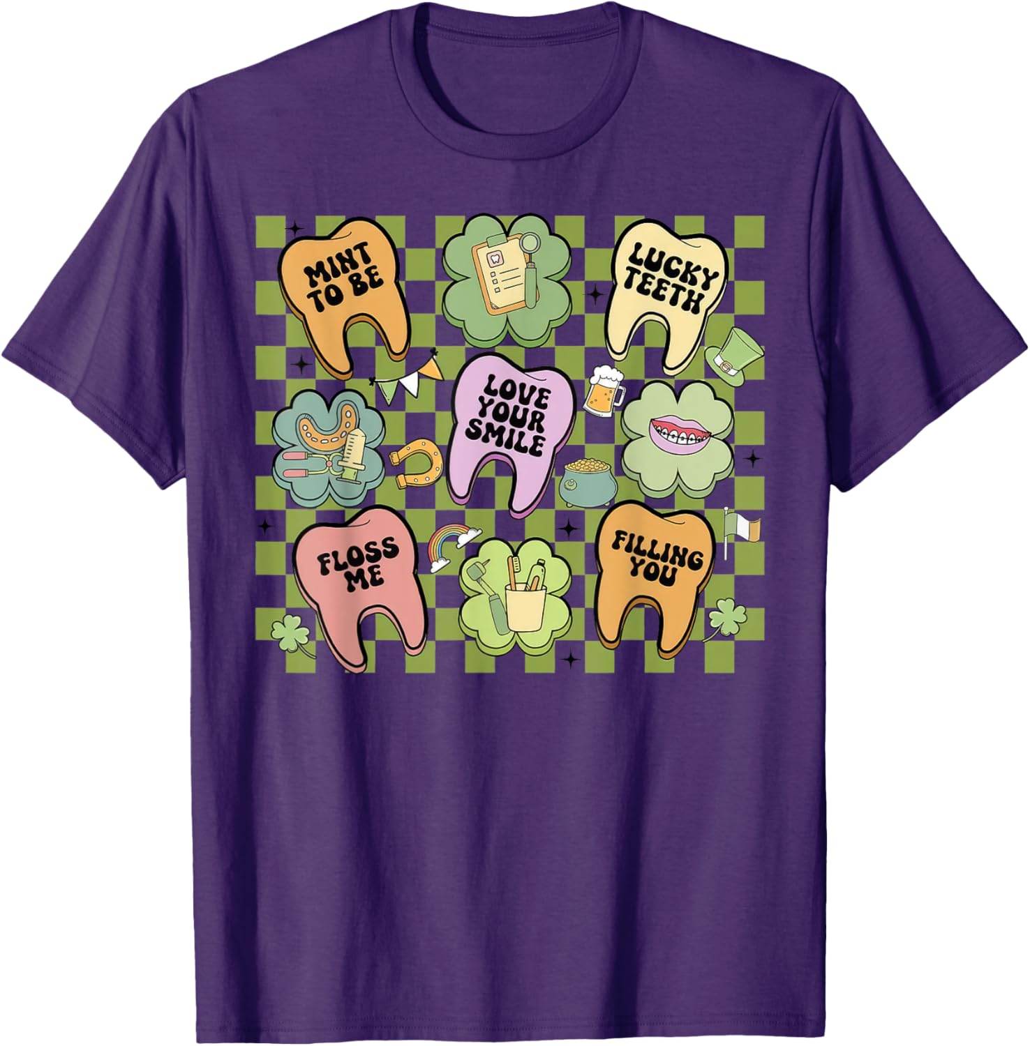 Retro Irish Dentist T-Shirt for St Patrick's Day Dental Squad Fun - 6