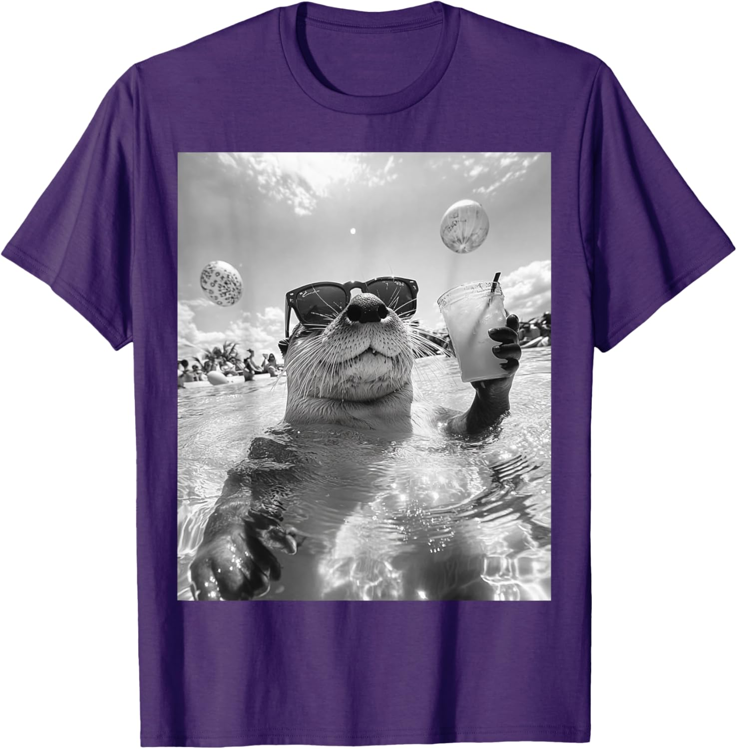 Cool Otter Selfie T-Shirt for Fun and Stylish Casual Wear - 8