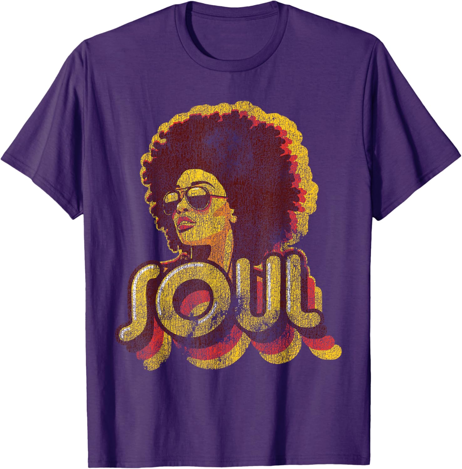 Retro 70s Funk Afro Soul T-Shirt for Vintage Style Lovers - 28