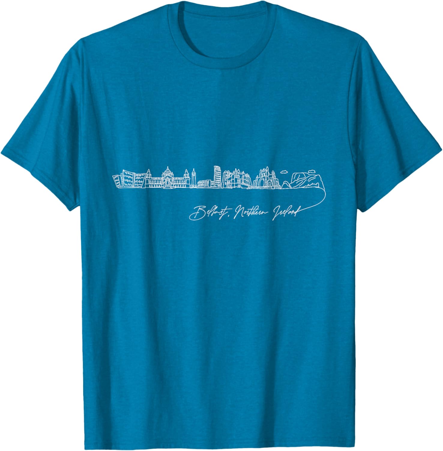 Signature Belfast City Skyline T-Shirt Perfect Northern Ireland Souvenir - 5