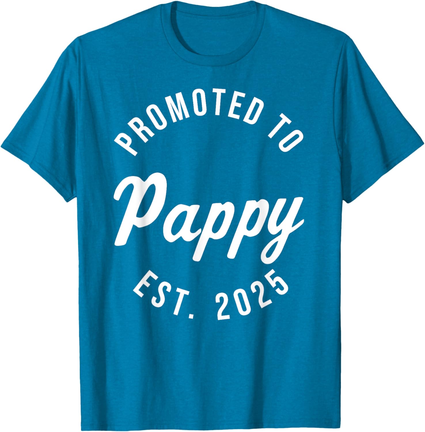 Promoted to Pappy Est 2025 First Father's Day T-Shirt Gift for Dad - 3