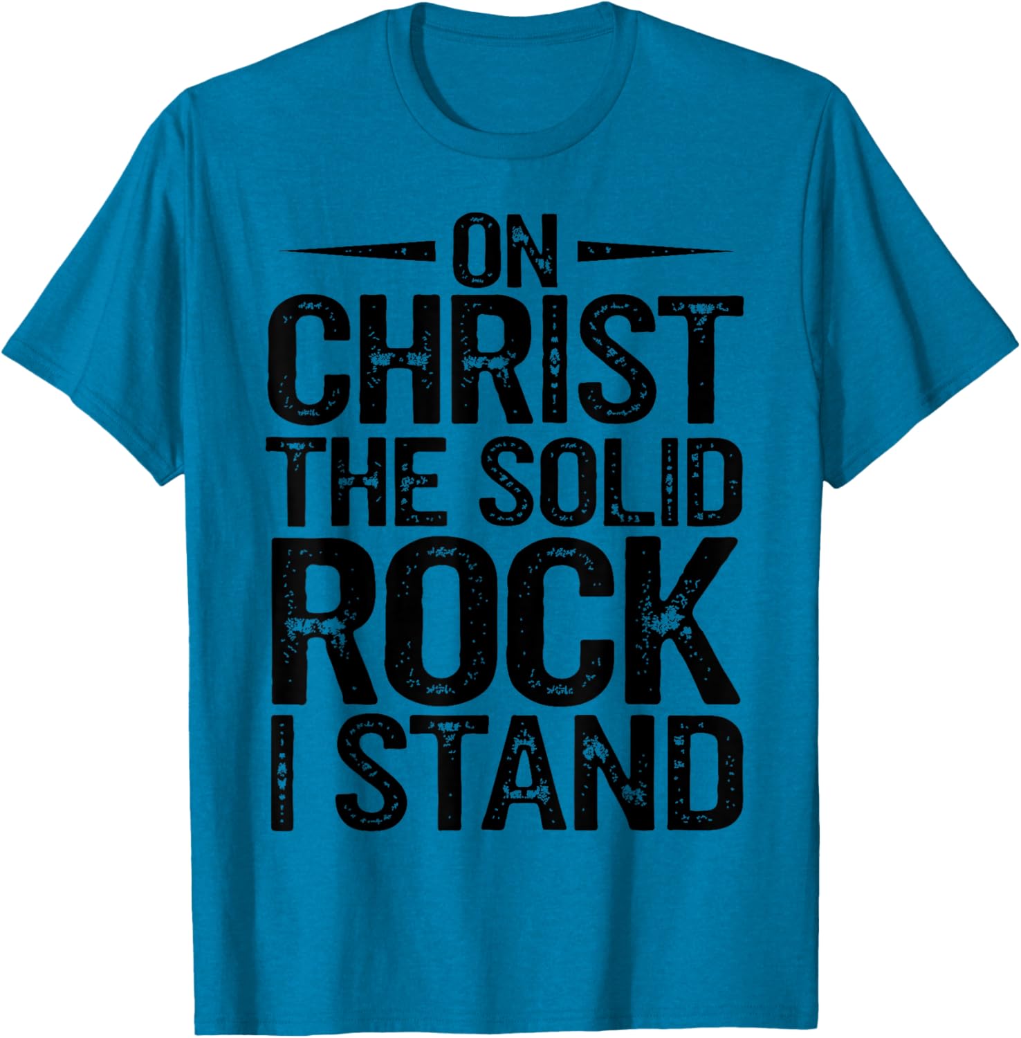 Christian Hymn T-Shirt On Christ the Solid Rock I Stand - Faith Apparel - 10
