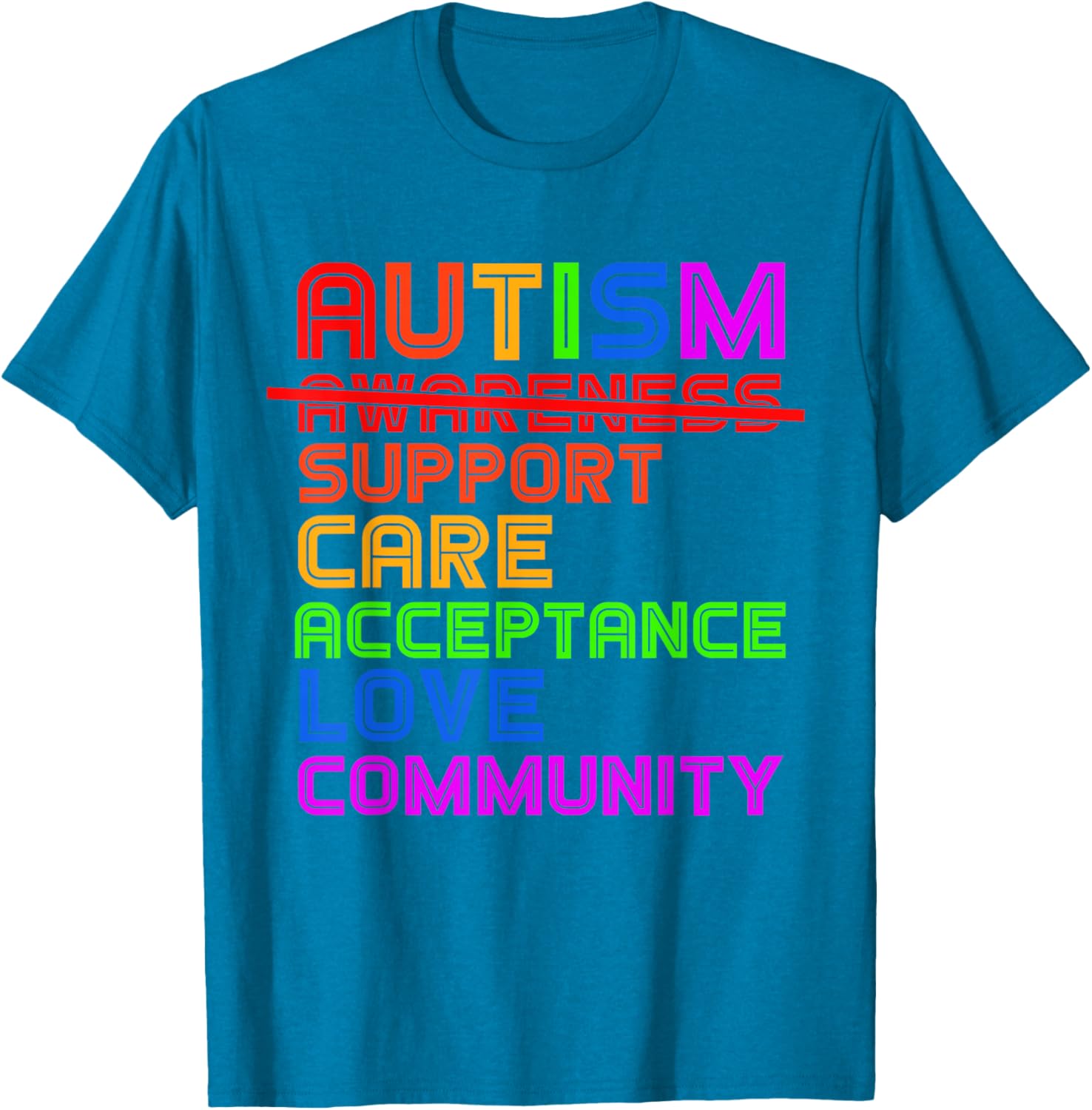 Autism Awareness T-Shirt for Men, Women, and Kids - Support Acceptance - 24
