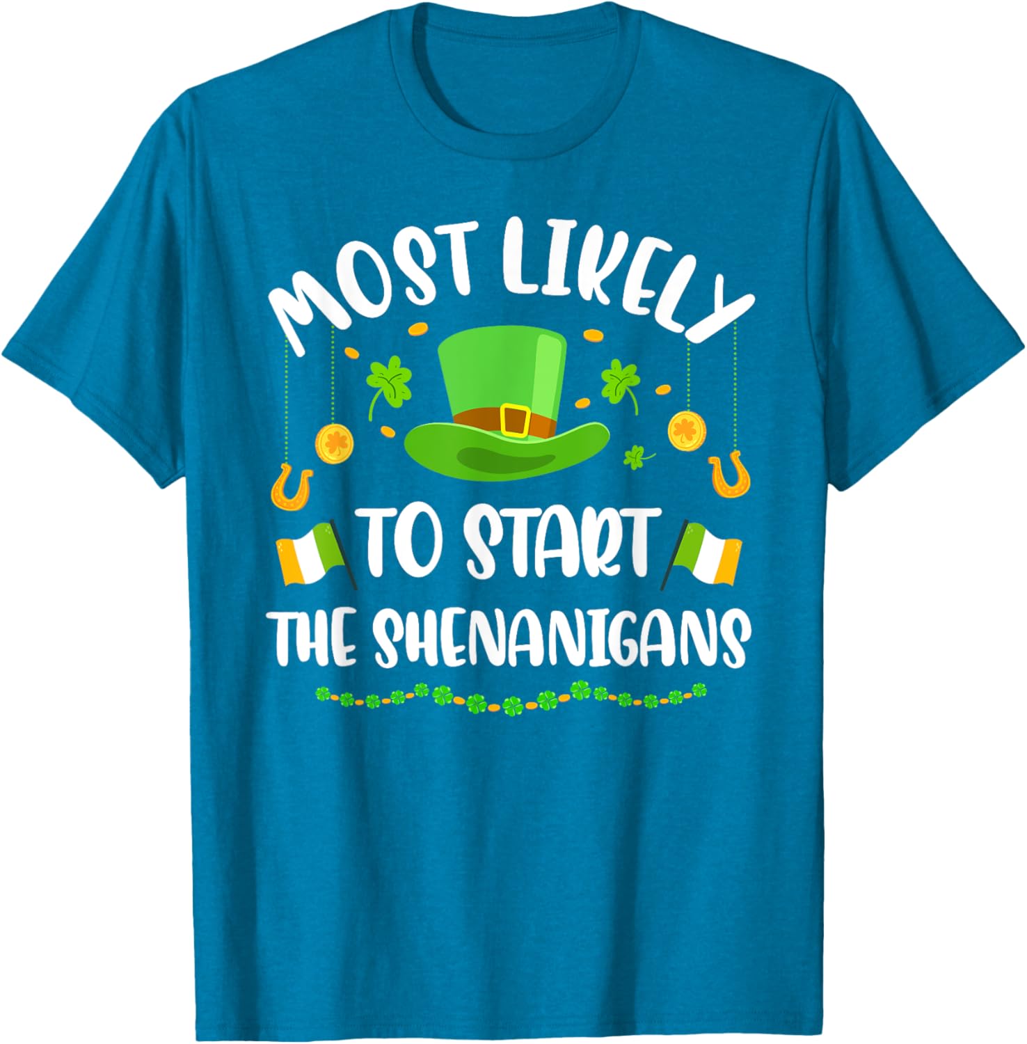 St Patricks Day Shamrock Shenanigan T-Shirt for Fun Celebrations - 2