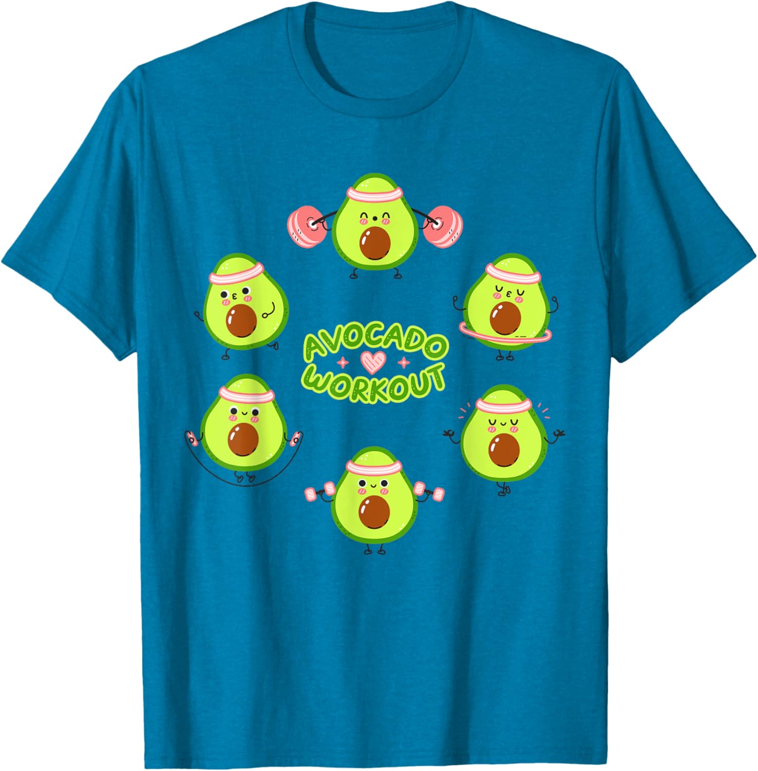 Avocado Workout Guacamole T-Shirt for Vegan Mexican Food Lovers - 19