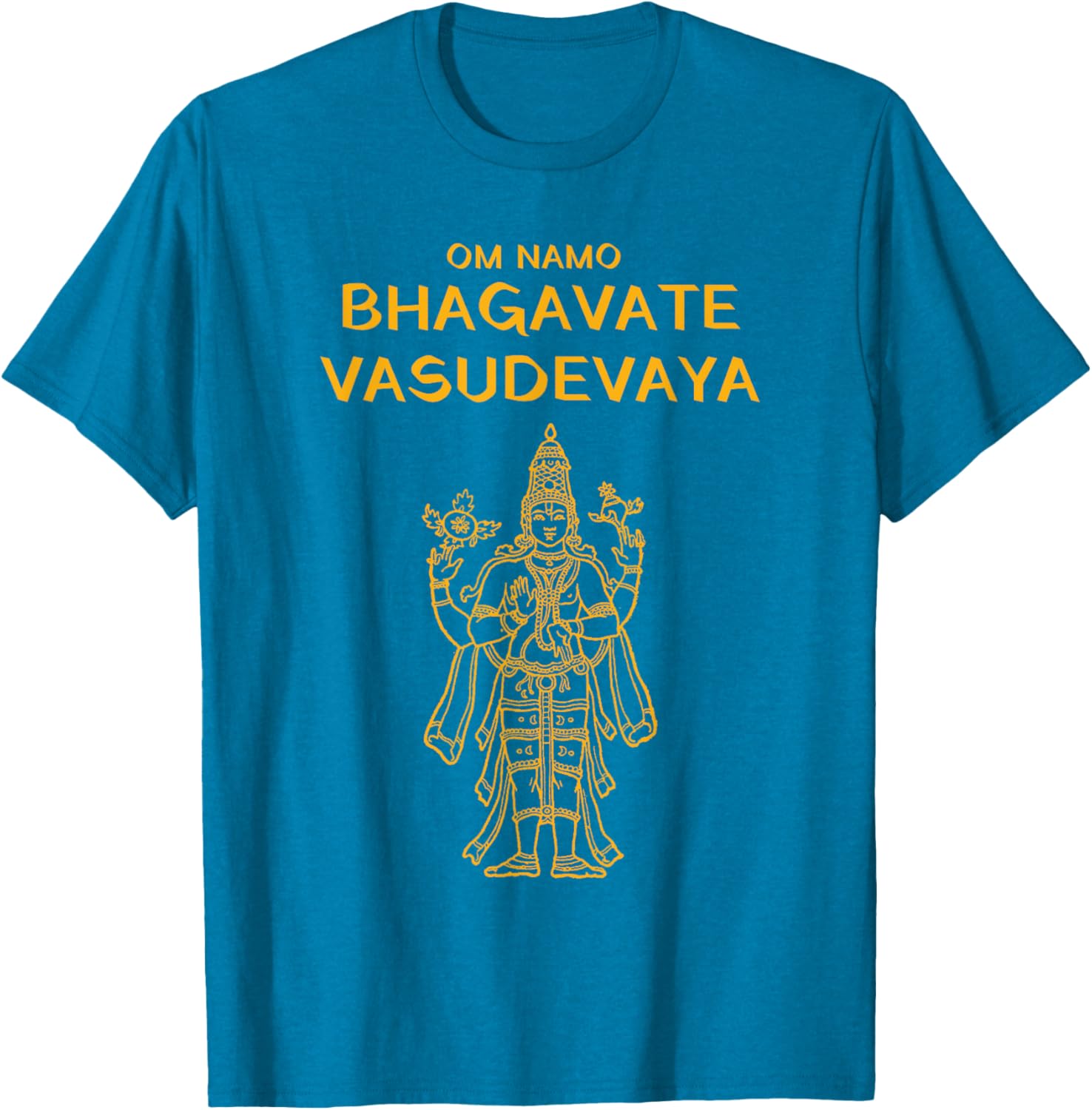Vishnu Narayana Om Namo Bhagavate Vasudevaya Hindu T-Shirt - 19