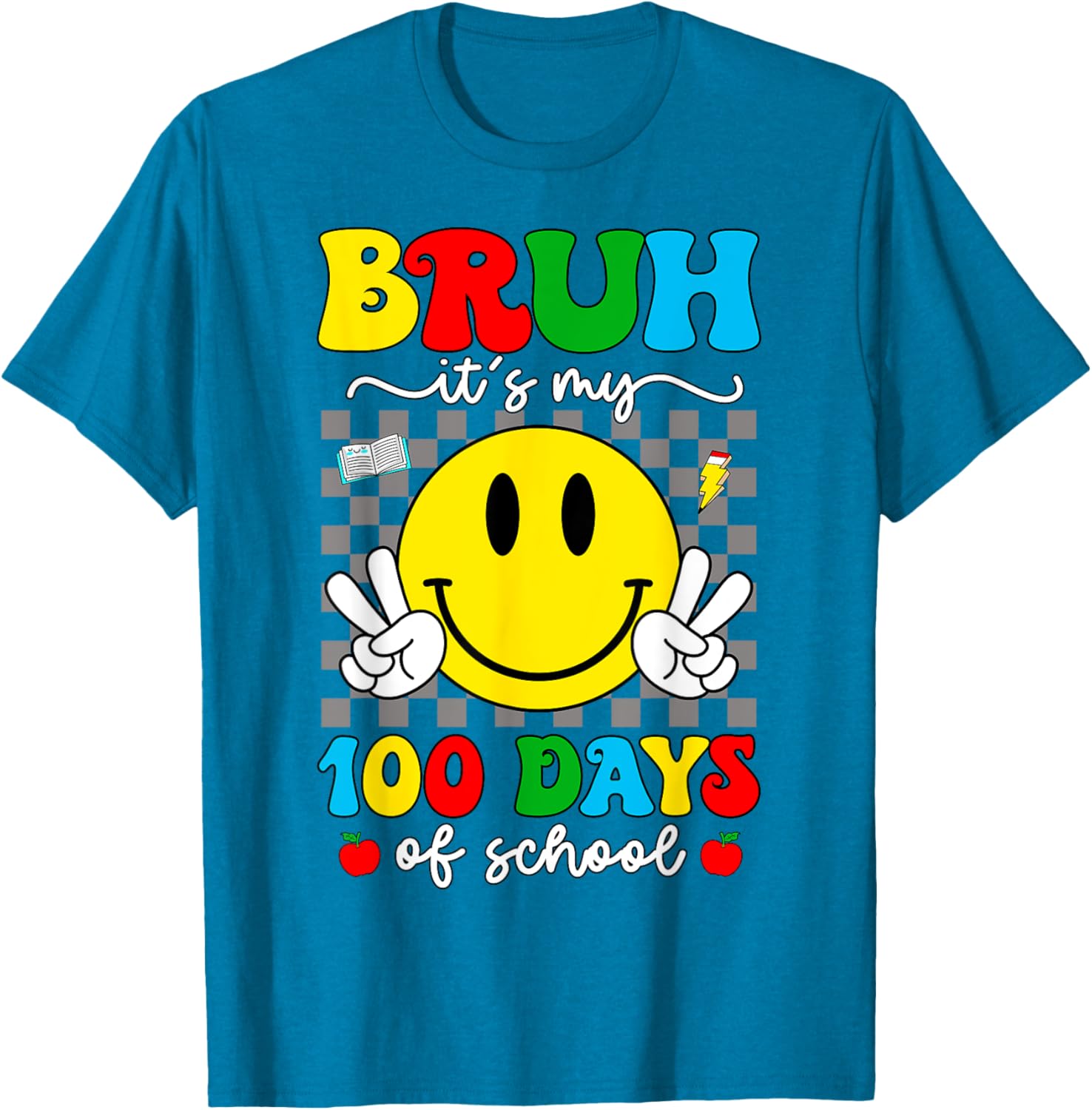 100 Days of School T-Shirt for Kids - Bruh It's My 100 Days Smarter! - 8