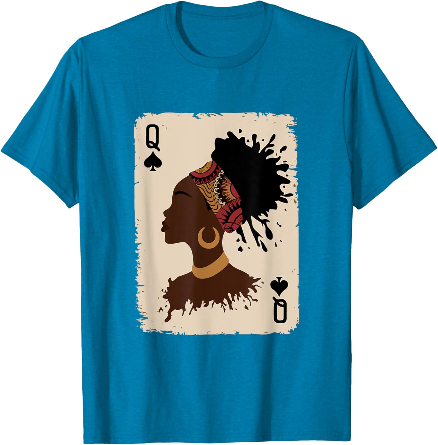 Black Queen Afro Dope Melanin Shirt for Proud African American Women - 1