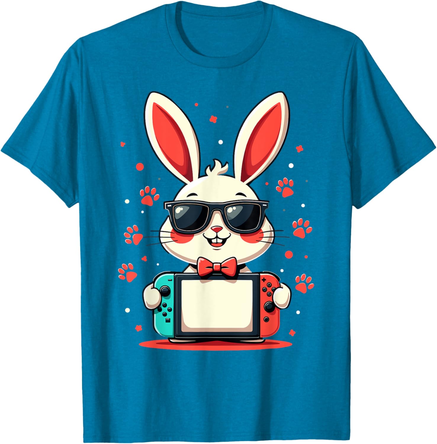 Cute Bunny Gaming Controller T-Shirt for Easter Gamer Boys Gifts - 13