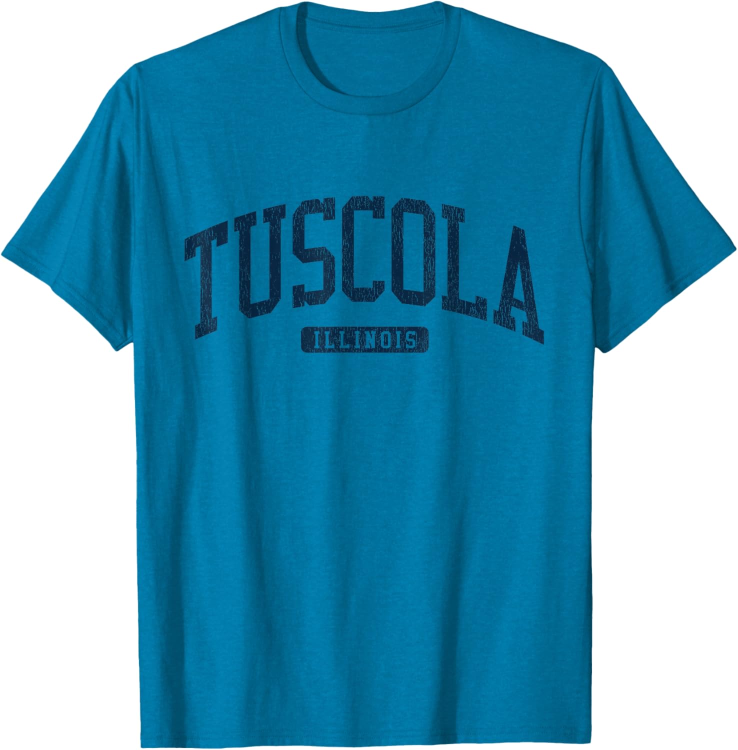 Tuscola Illinois College University Style Blue T-Shirt for Students - 14