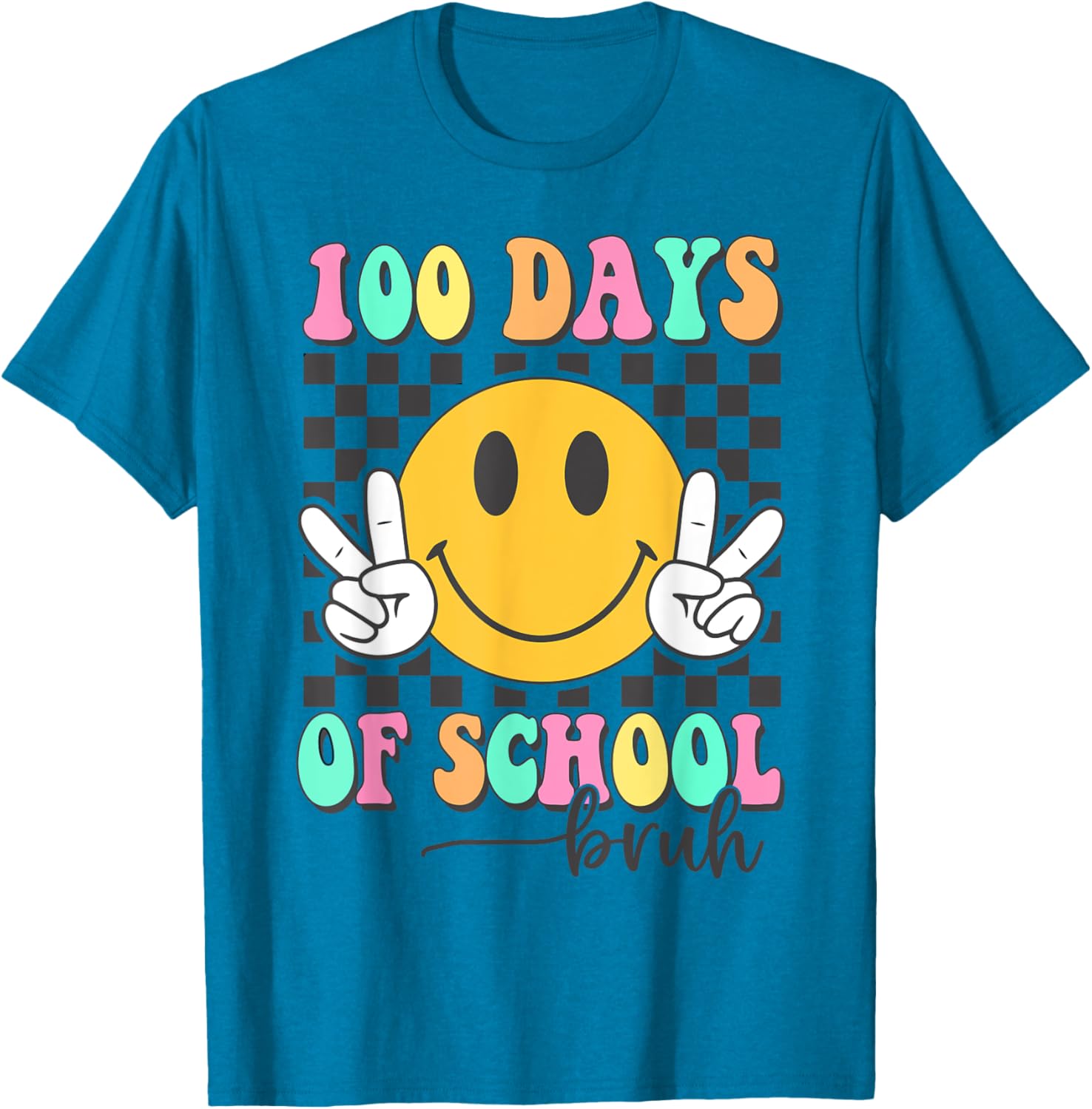 Bruh 100 Days of School T-Shirt for Boys and Girls Fun Celebration Wear - 10