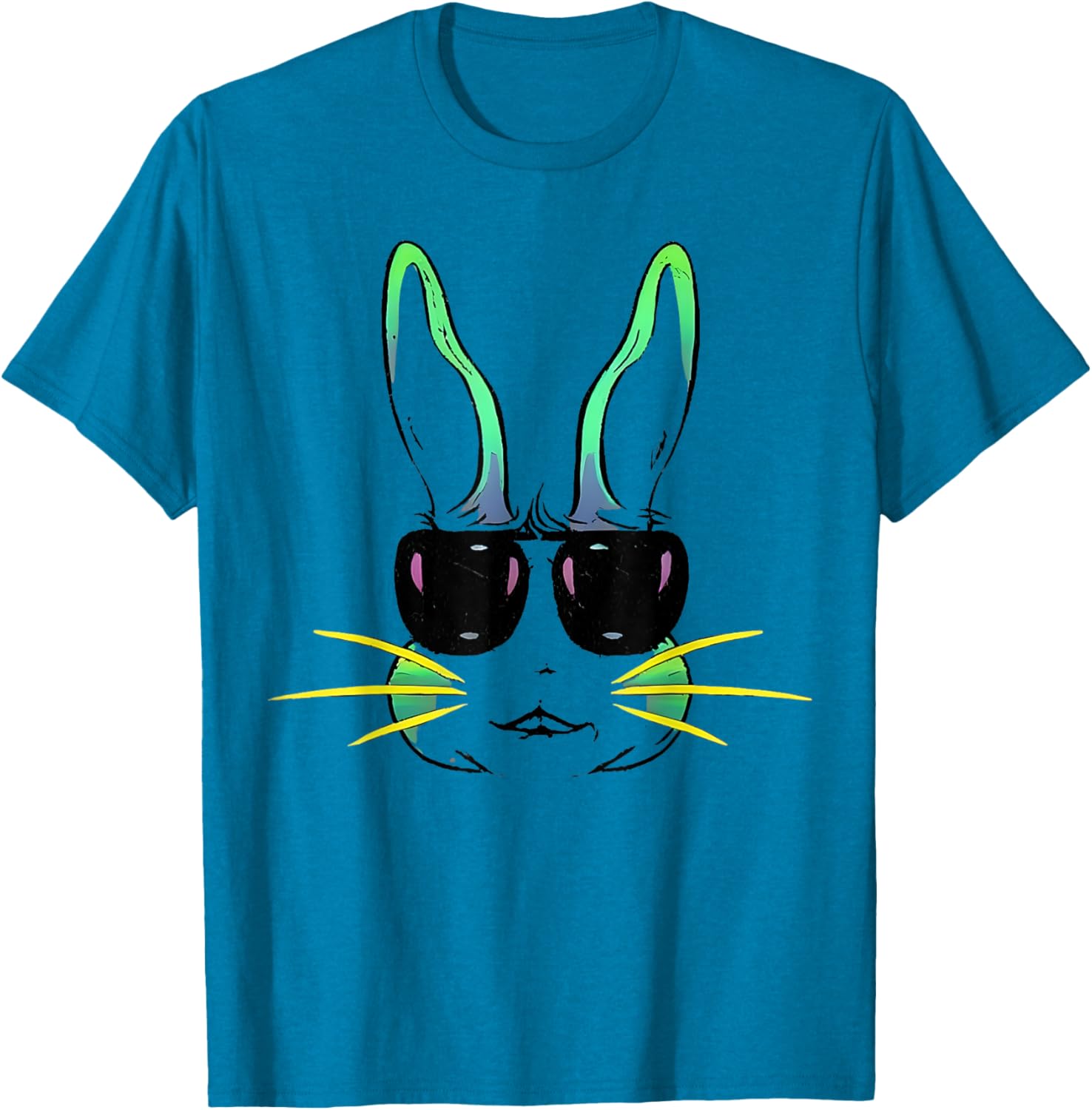 Cool Bunny Face Sunglasses T-Shirt for Fun Easter Celebrations - 10