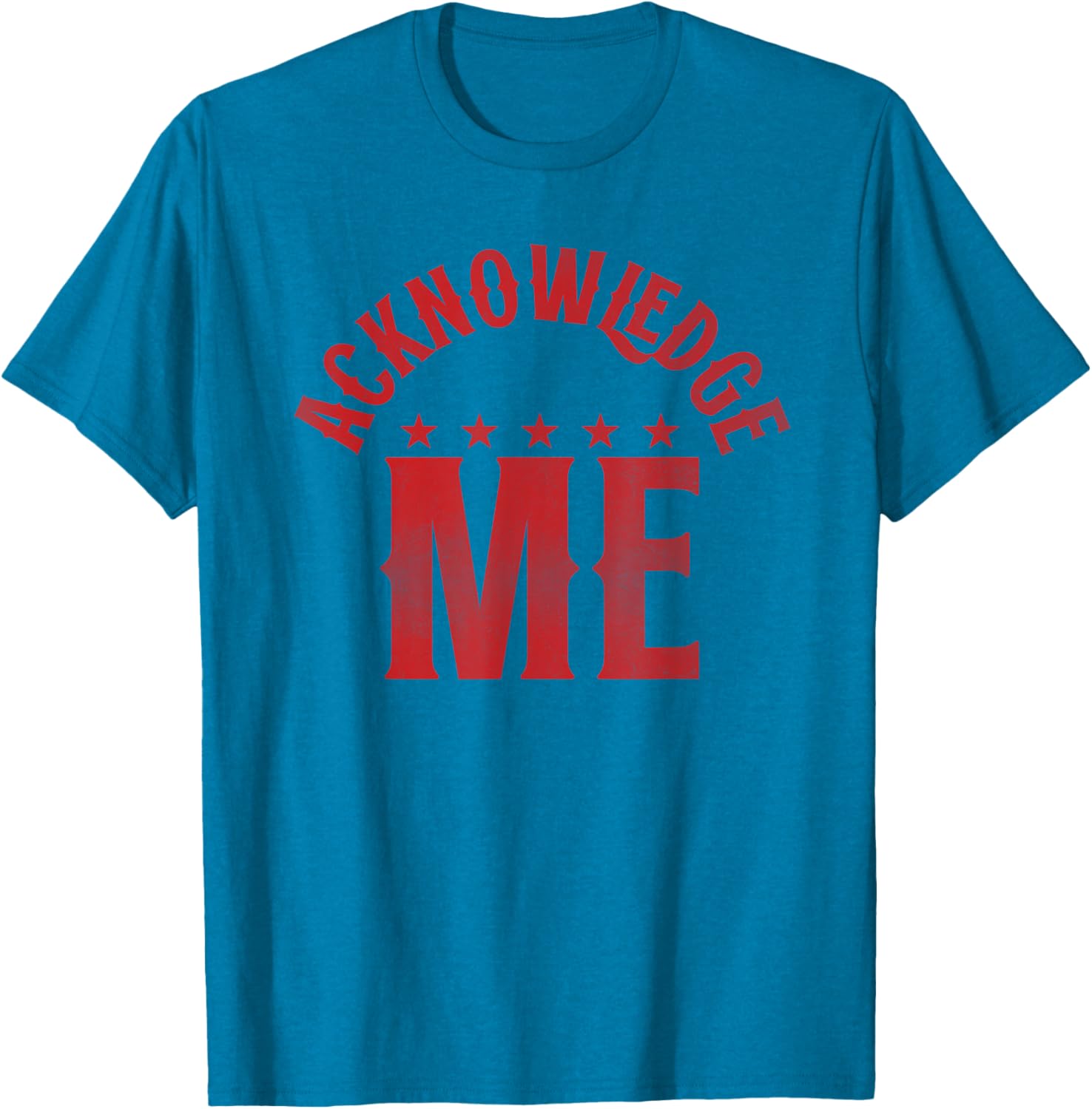 Acknowledge Me Retro Vintage Sports Competition T-Shirt for All Seasons - 7