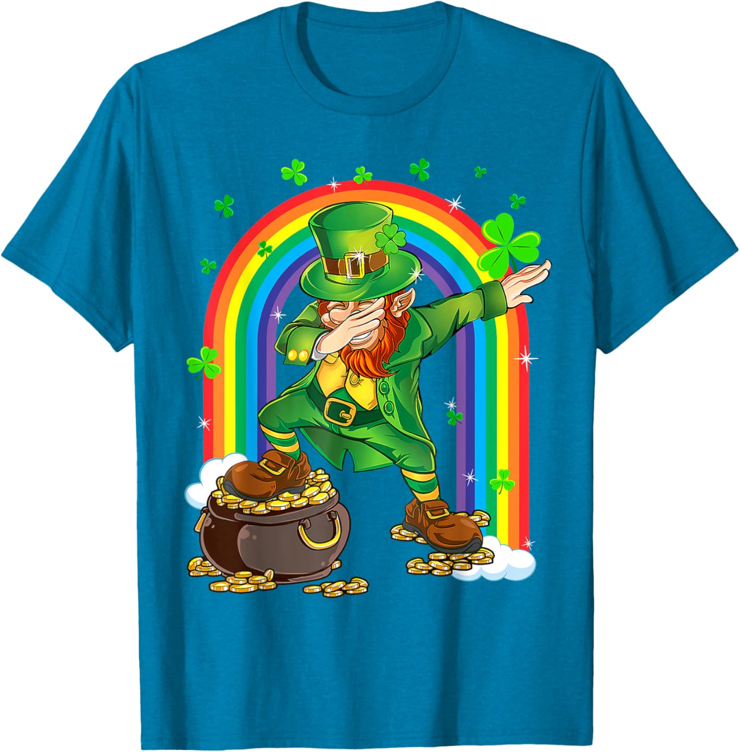 Cool 2025 St Patrick's Day Dabbing Leprechaun T-Shirt for Kids and Adults - 10