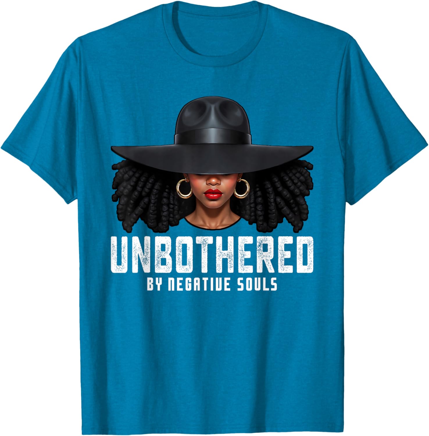 Unbothered Sassy Black Queen T-Shirt for African American Women and Girls - 14