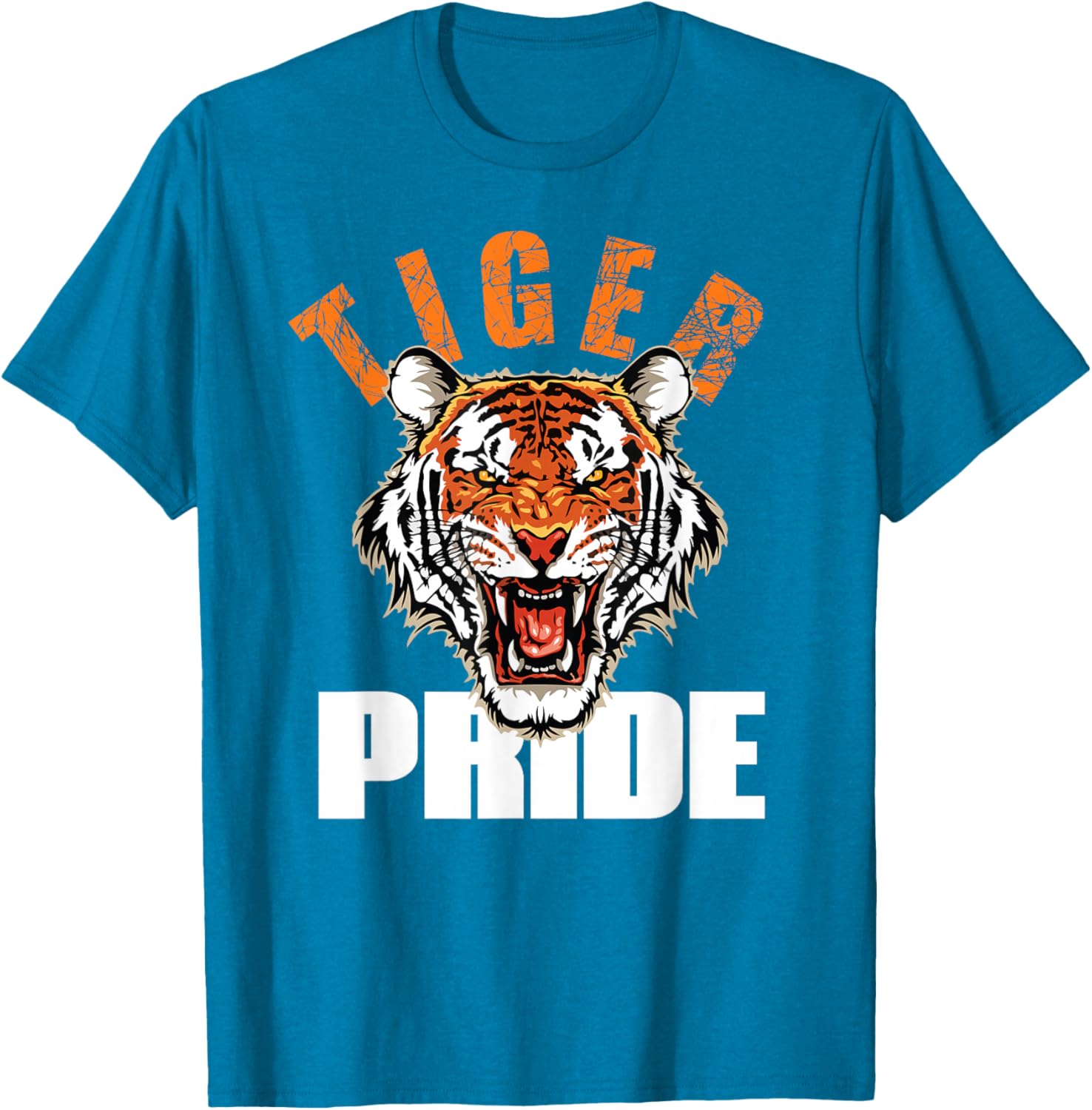 Retro Vintage Tiger Pride Mascot T-Shirt for School Sports Team Fans - 11