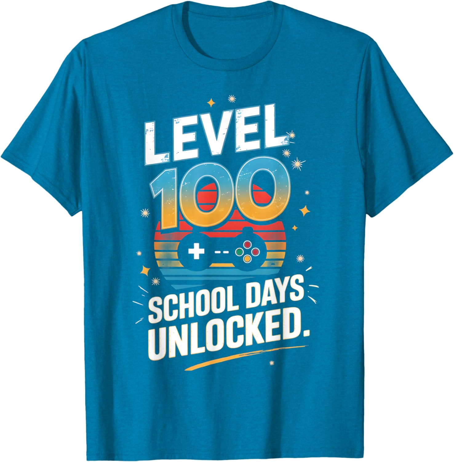 100 Days of School Unlocked T-Shirt Fun Gift for Students and Kids - 15