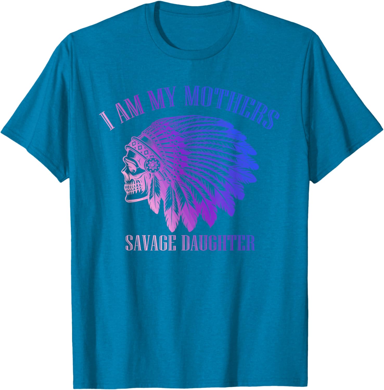Savage Daughter Apache Skull T-Shirt for Bold Mother-Daughter Style - 7