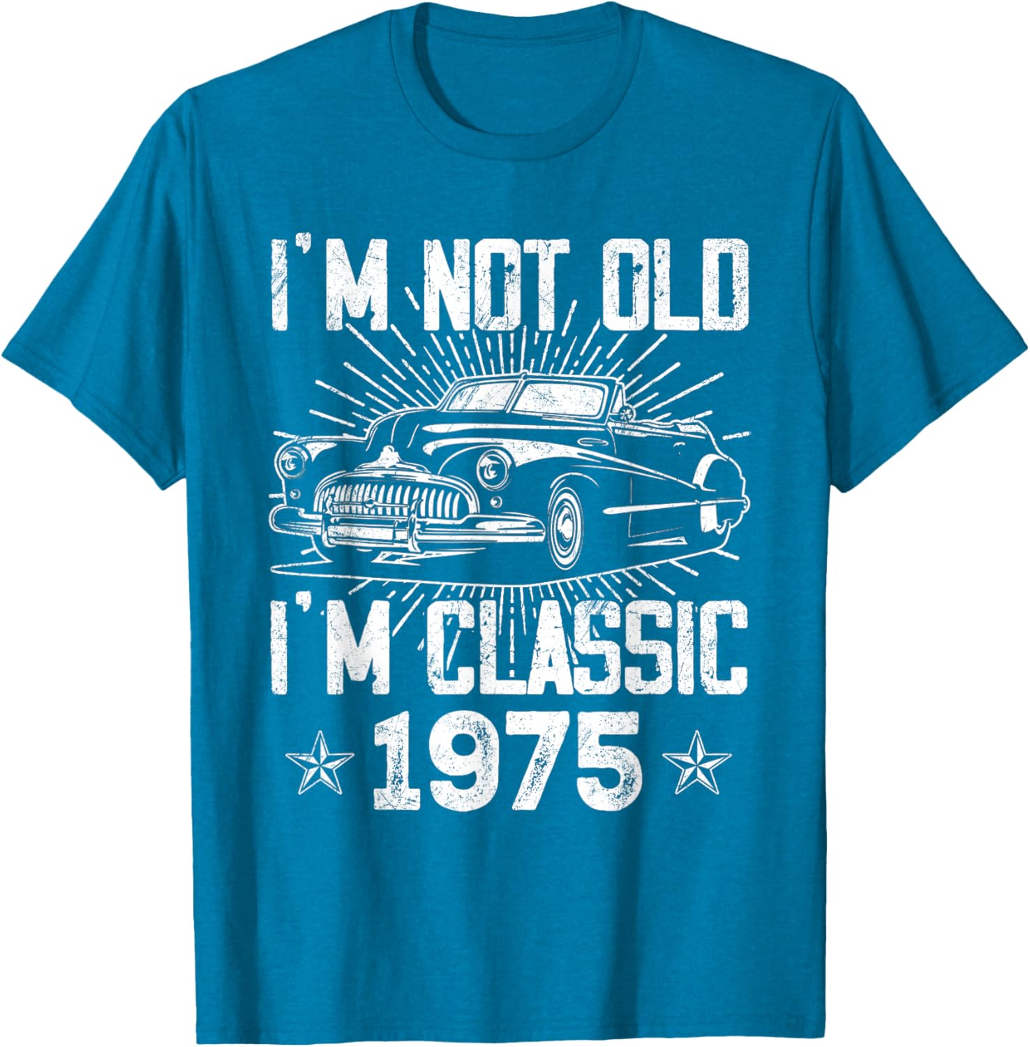 Vintage 1975 Classic Car T-Shirt for 50th Birthday Gifts for Men - 8