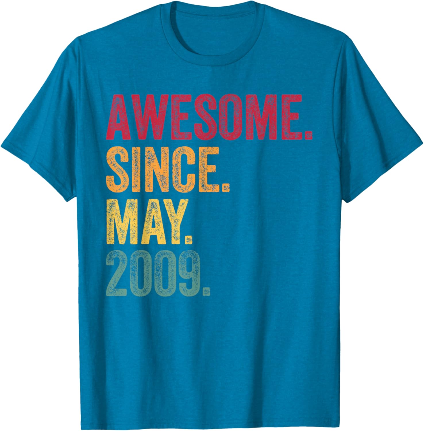 Vintage 16th Birthday T-Shirt Awesome Since May 2009 Gift Idea - 2