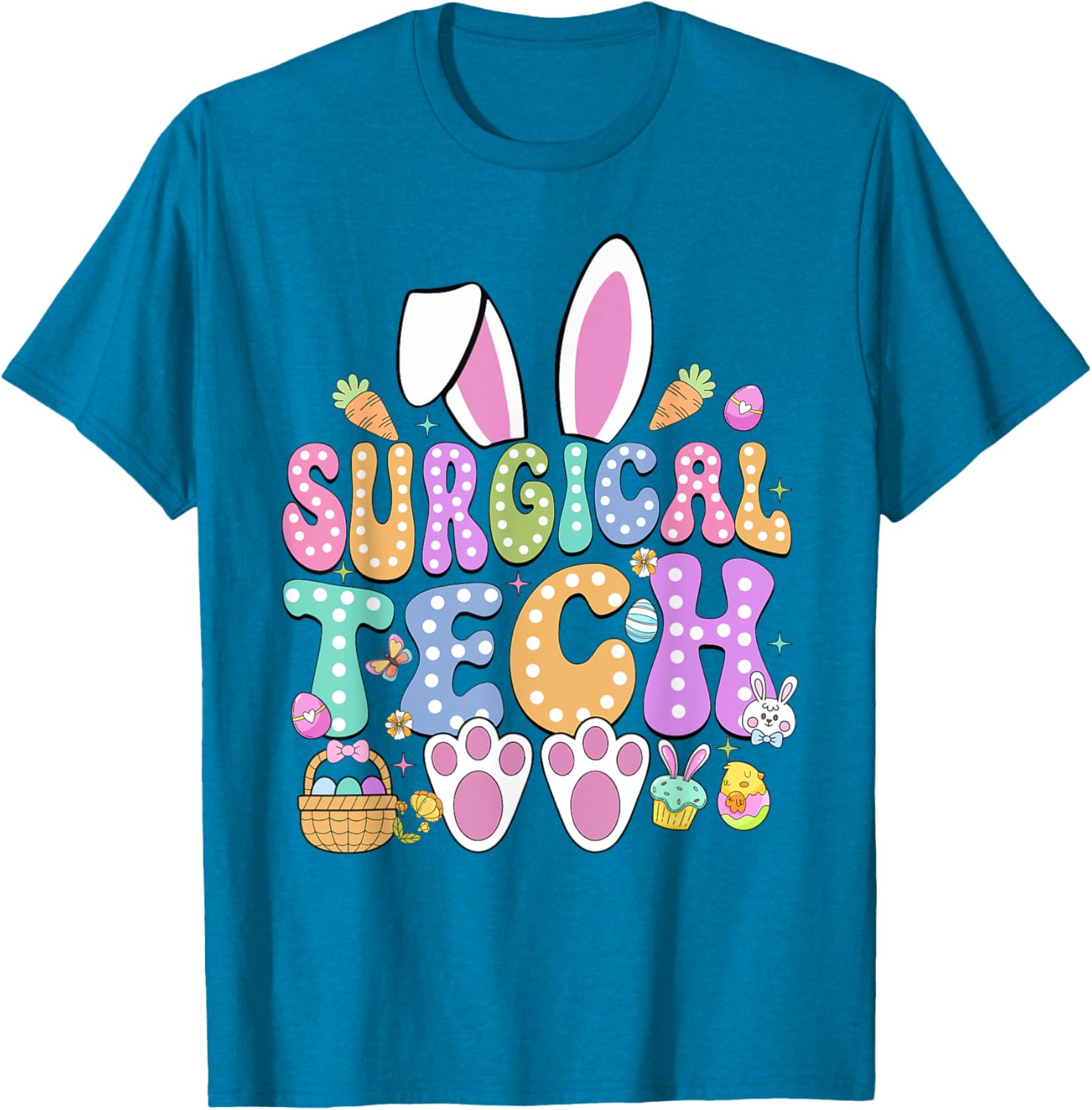 Surgical Tech Easter Bunny T-Shirt for Surgical Technicians Fun Gift - 3