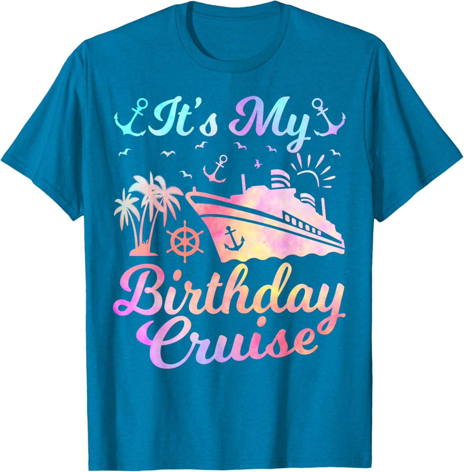Fun Birthday Cruise Vacation T-Shirt for Men and Women - Perfect Party Apparel - 4