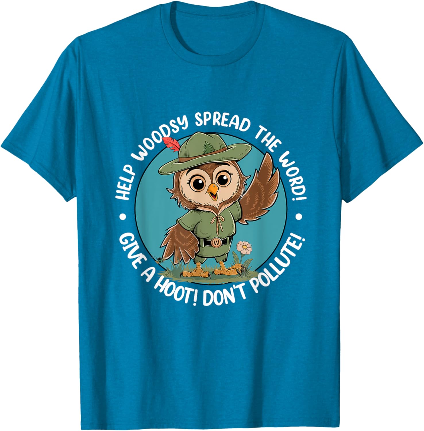 Woodsy Owl Give A Hoot Don't Pollute Vintage Retro T-Shirt for Nature Lovers - 20
