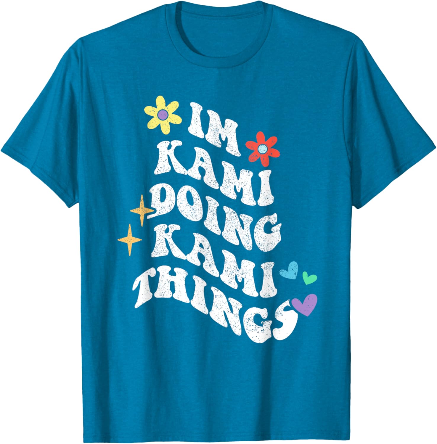 Retro Groovy Kami Doing Funny Things Mother's Day T-Shirt for Moms - 24