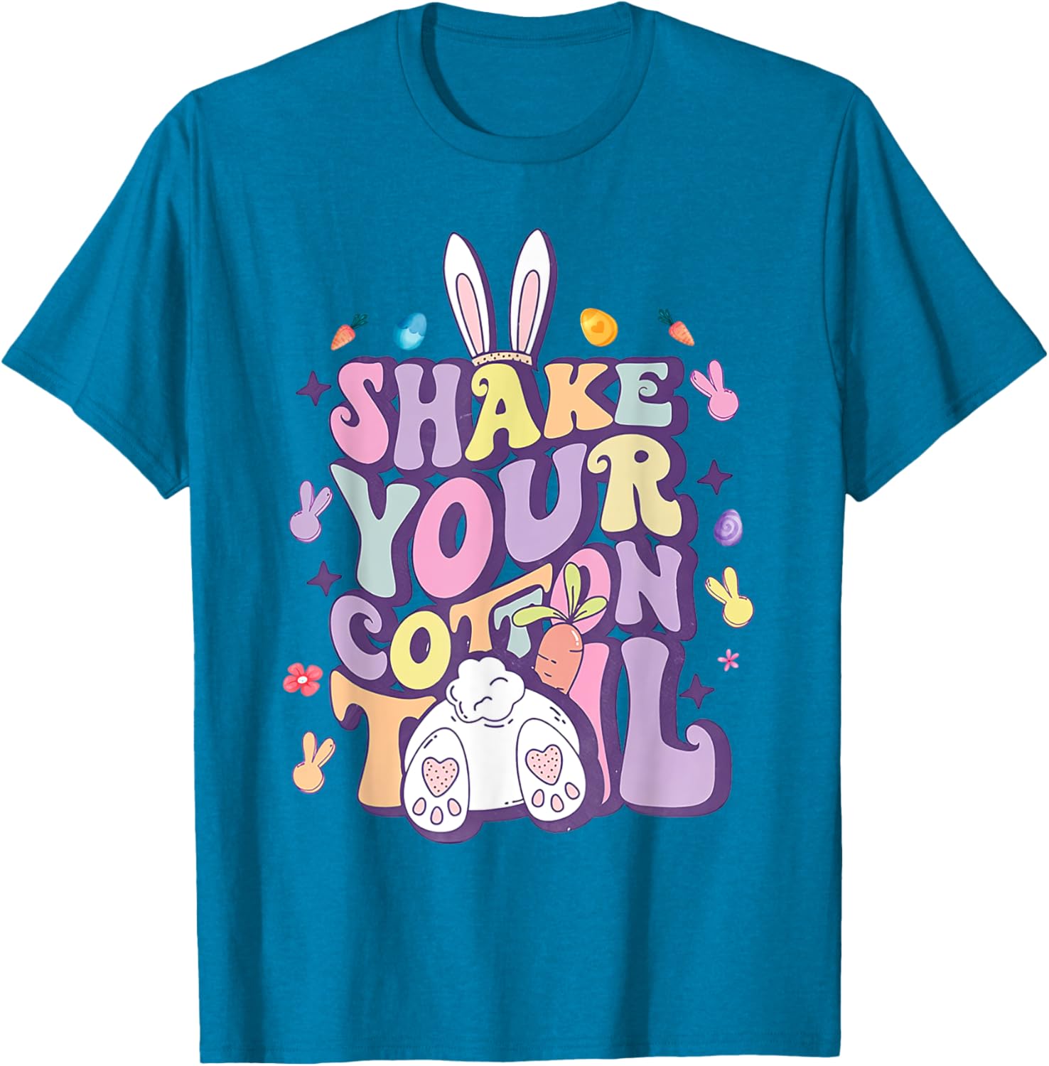Shake Your Cotton Tail Funny Easter Bunny T-Shirt for Girls and Women - 8