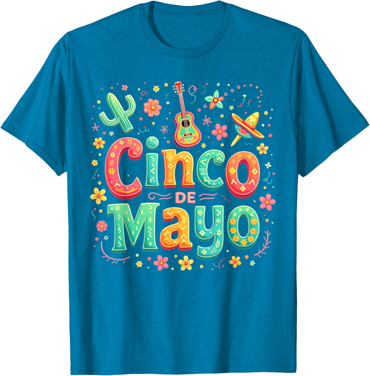 Cinco De Mayo Family Matching Let's Fiesta T-Shirt for Celebration Fun - 20