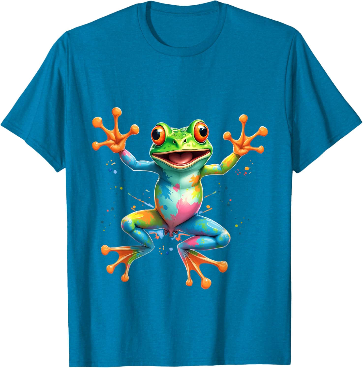Cool Tie Dye Frog Peace Sign T-Shirt for Men, Women, and Kids - 4