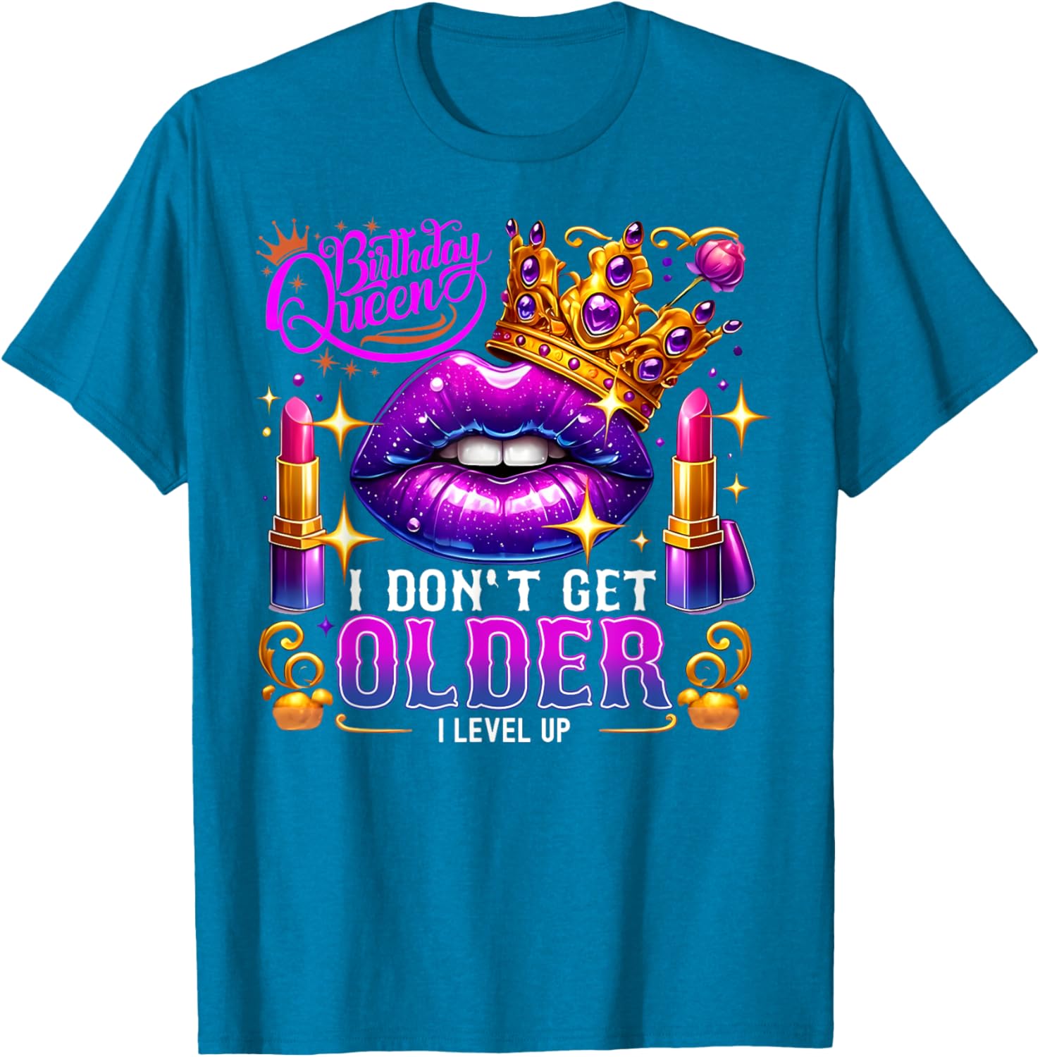 Birthday Queen Level Up T-Shirt for Women Fun Birthday Gift Idea - 8