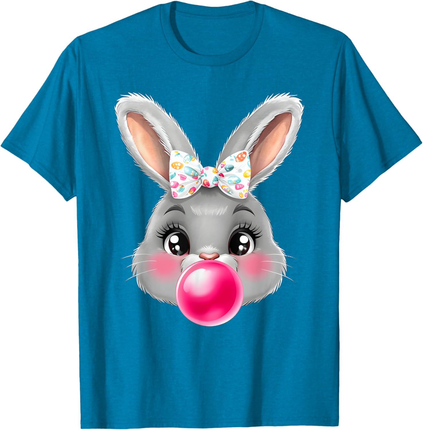 Adorable Bunny Rabbit T-Shirt with Bow Glasses for Cute Style Lovers - 2