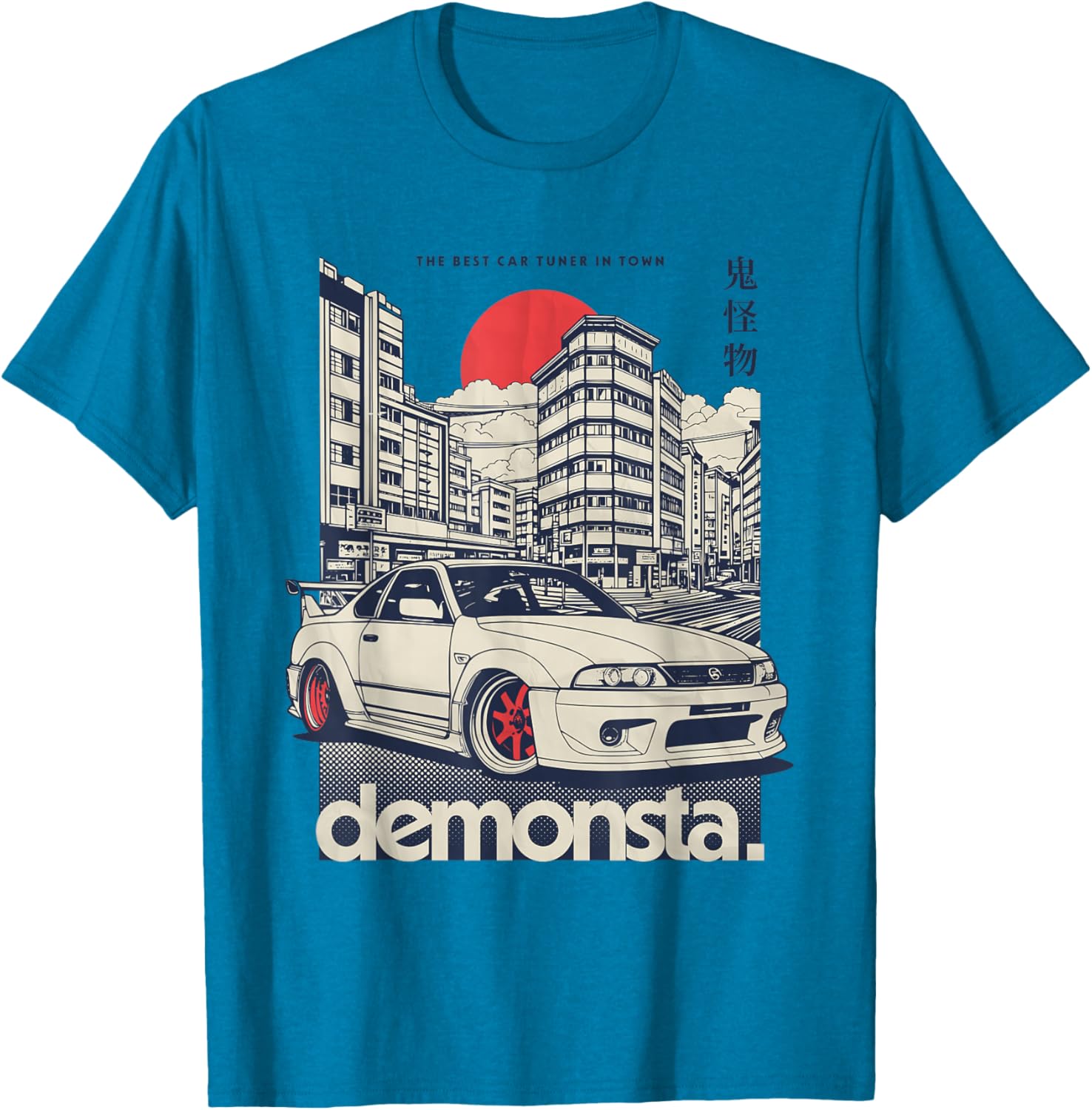 JDM Tokyo Japan Drift Race Car Tuning Retro Vintage T-Shirt for Gearheads - 2