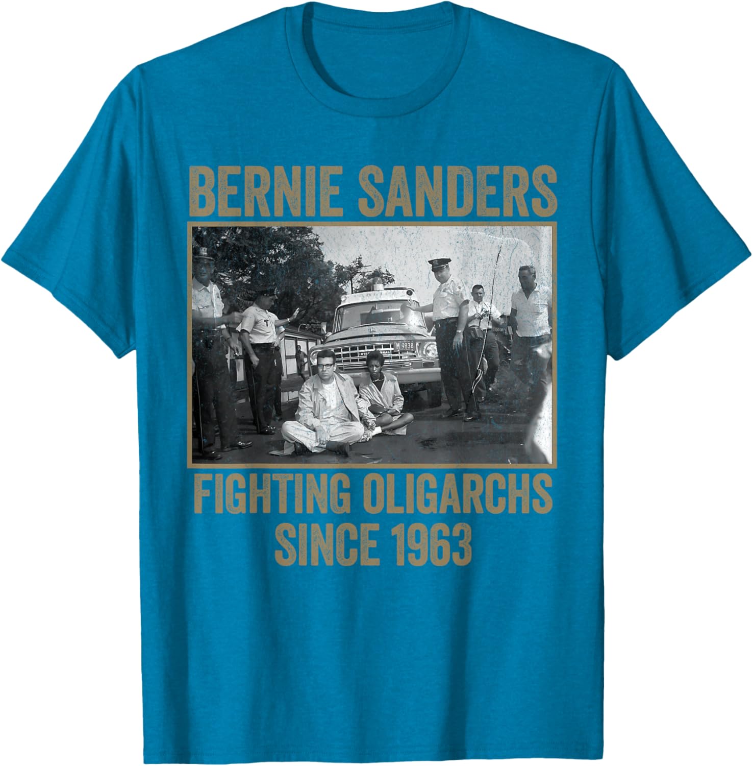 Bernie Fighting Oligarchs Protest T-Shirt for Activists and Supporters - 12