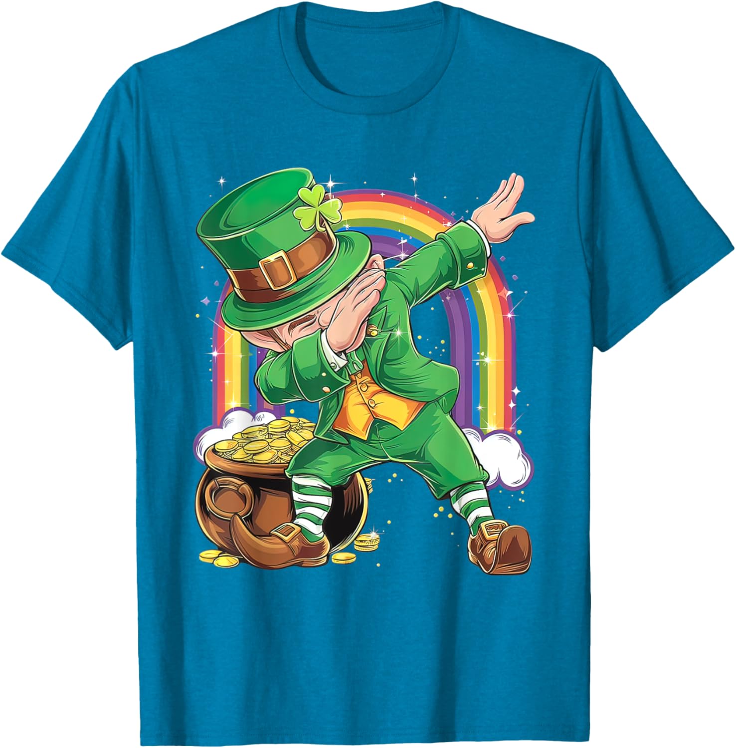 St Patricks Day Dabbing Leprechaun T-Shirt for Men, Women, Kids - 21