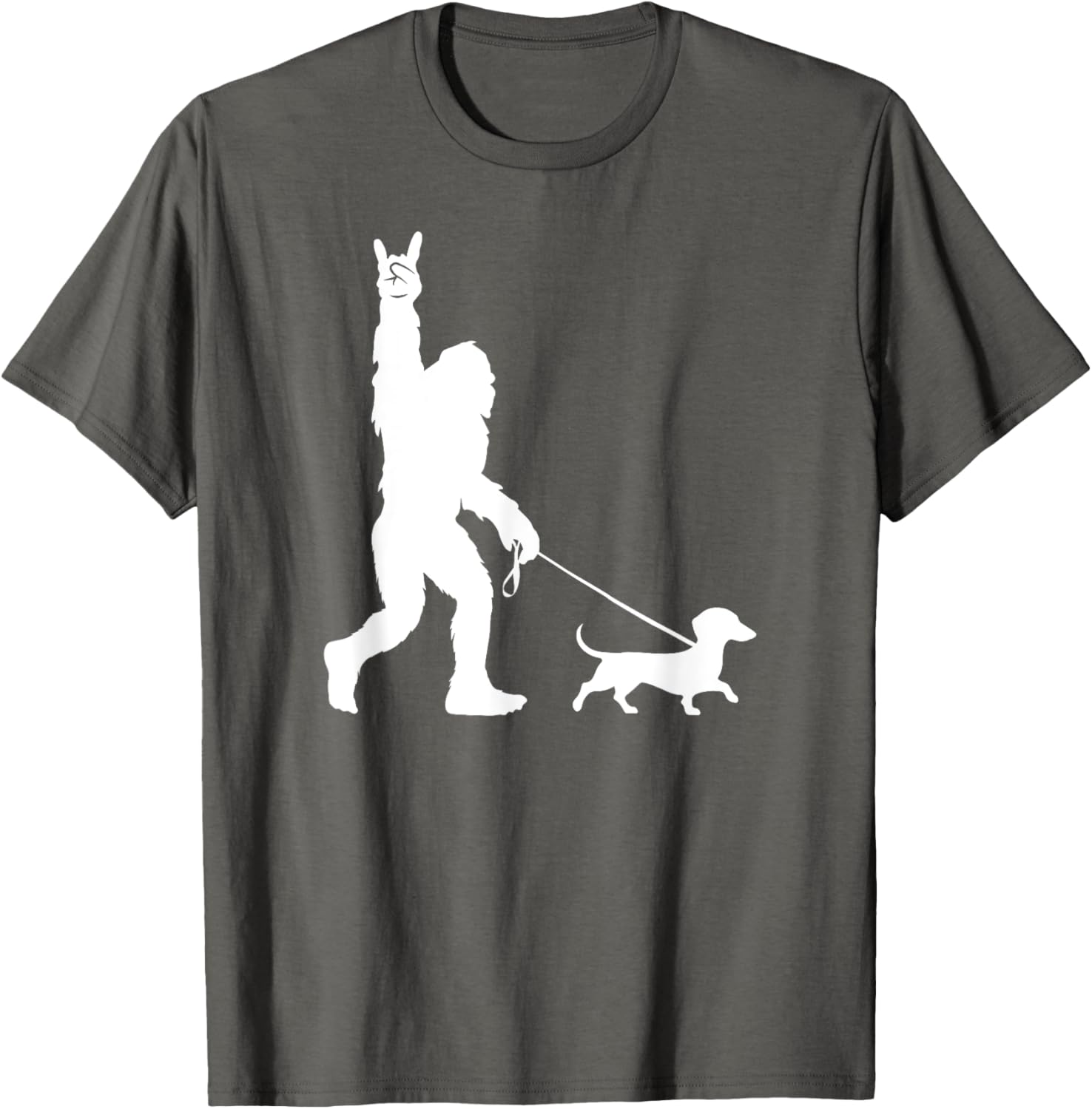 Bigfoot Dachshund T-Shirt for Men Women Kids - Fun Sasquatch Design - 5