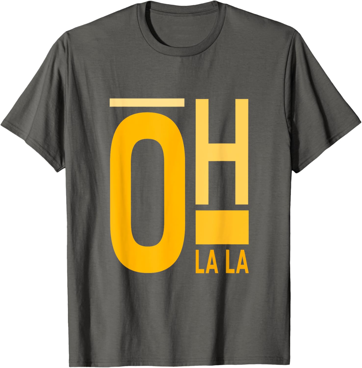 University Varsity Gold Oh La La T-Shirt for Stylish Students and Fans - 8