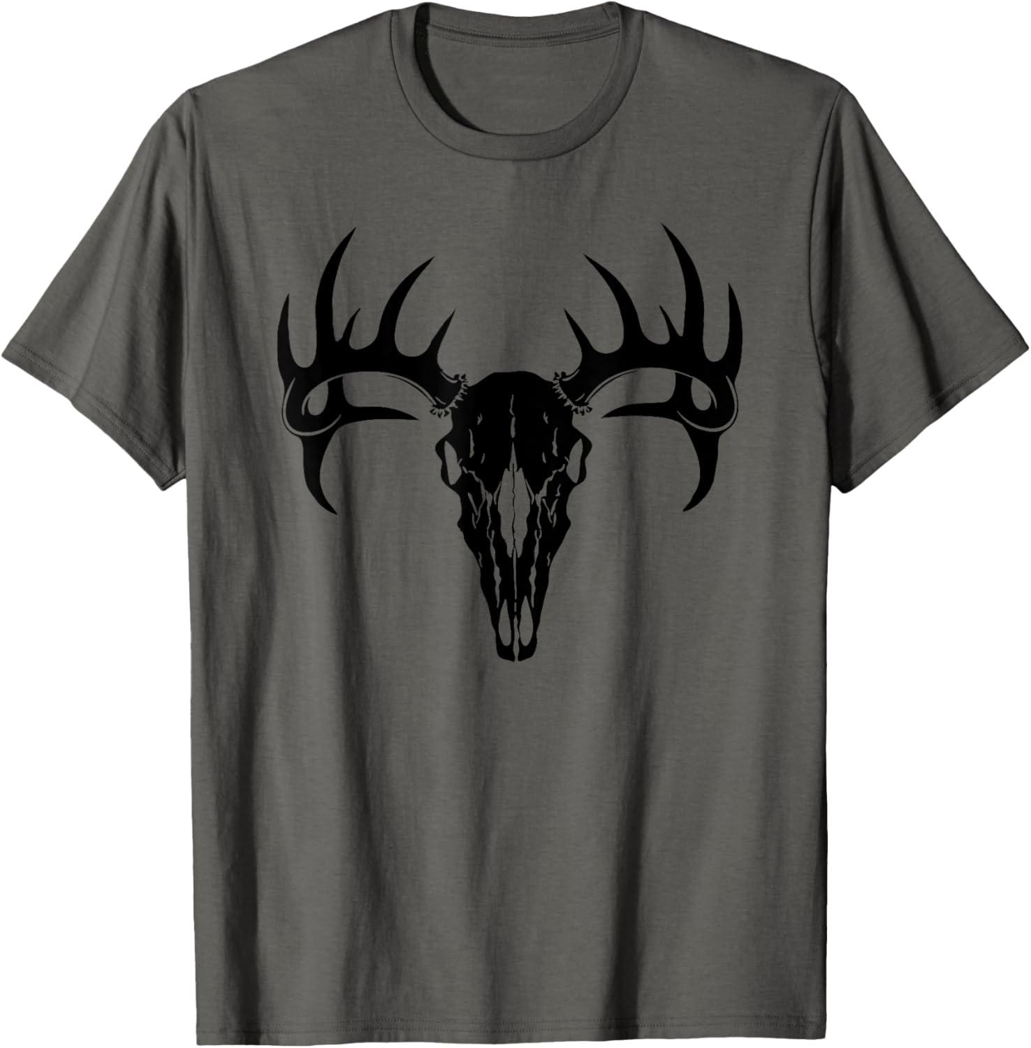 Stylish Deer Antler Deer Skull T-Shirt for Outdoor Enthusiasts - 14