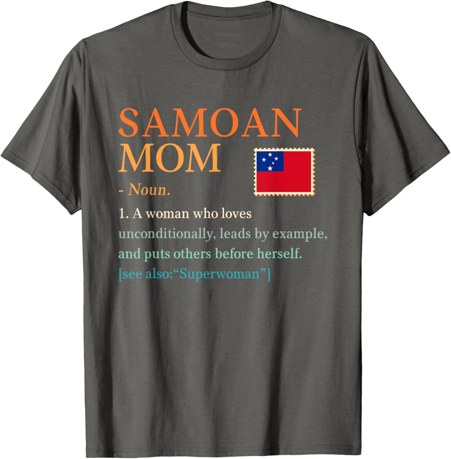 Samoan Mom Pride Flag T-Shirt Perfect for Mother's Day Gift Idea - 2