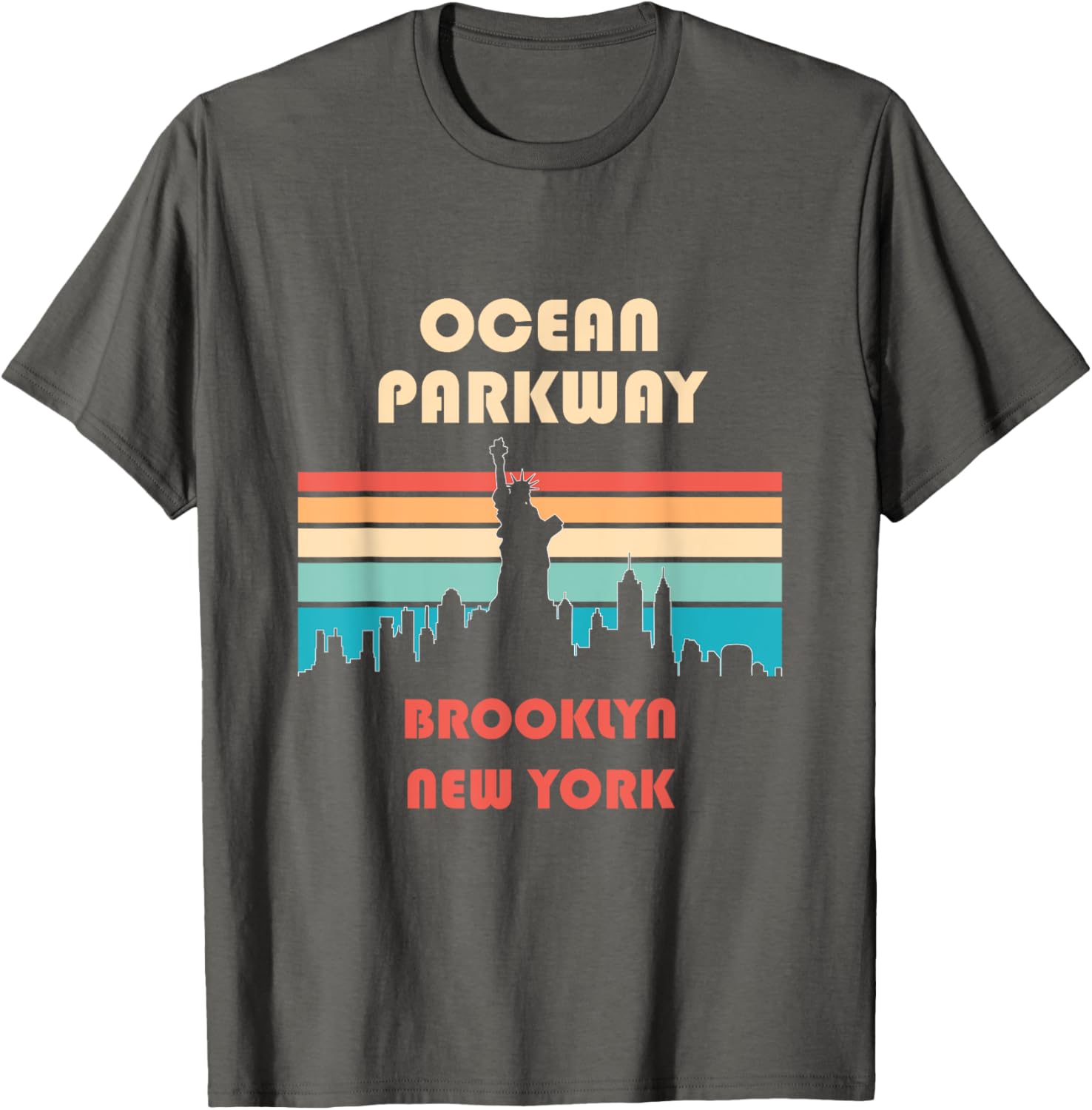 Retro Vintage Ocean Parkway Brooklyn New York T-Shirt for Casual Style - 11