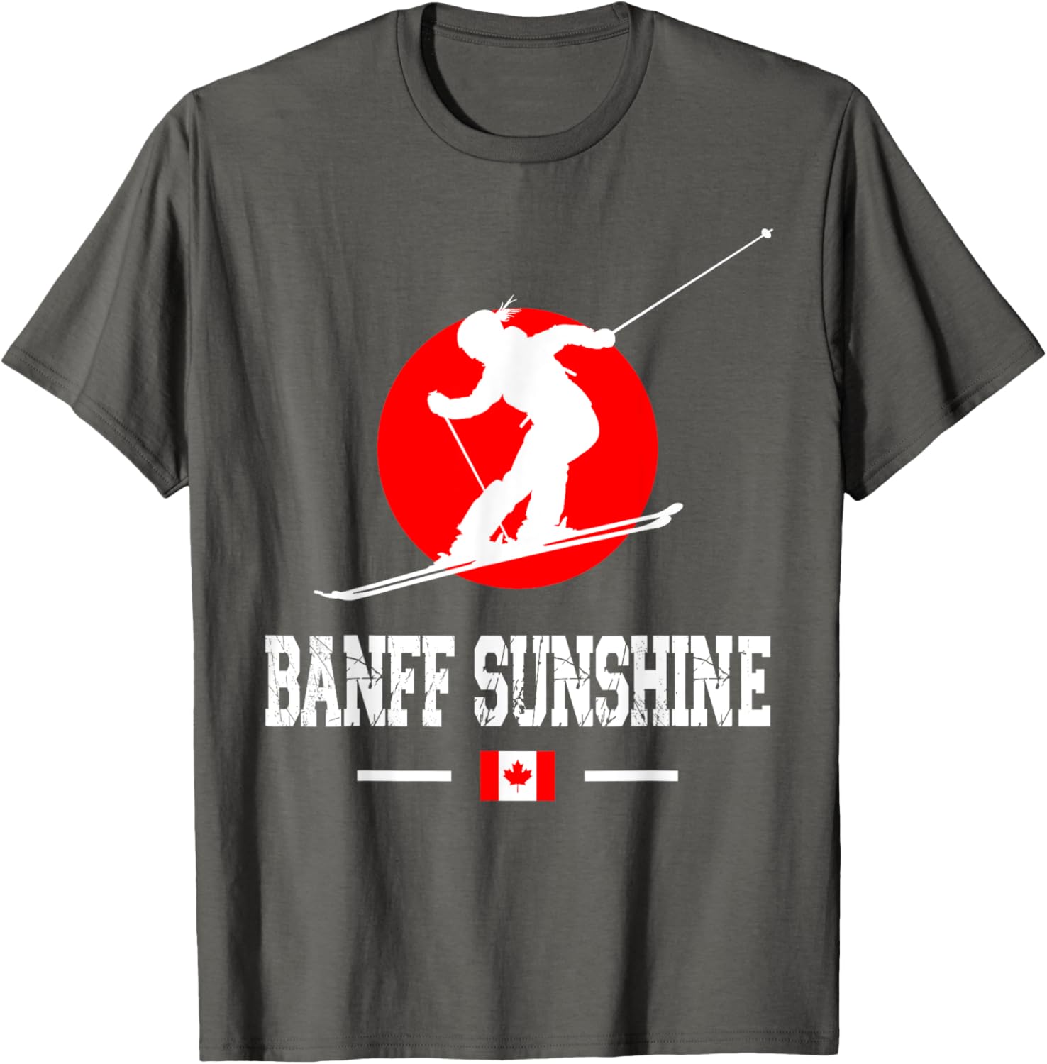 Banff Sunshine Ski Resort T-Shirt for Rocky Mountains Skiing Lovers - 2