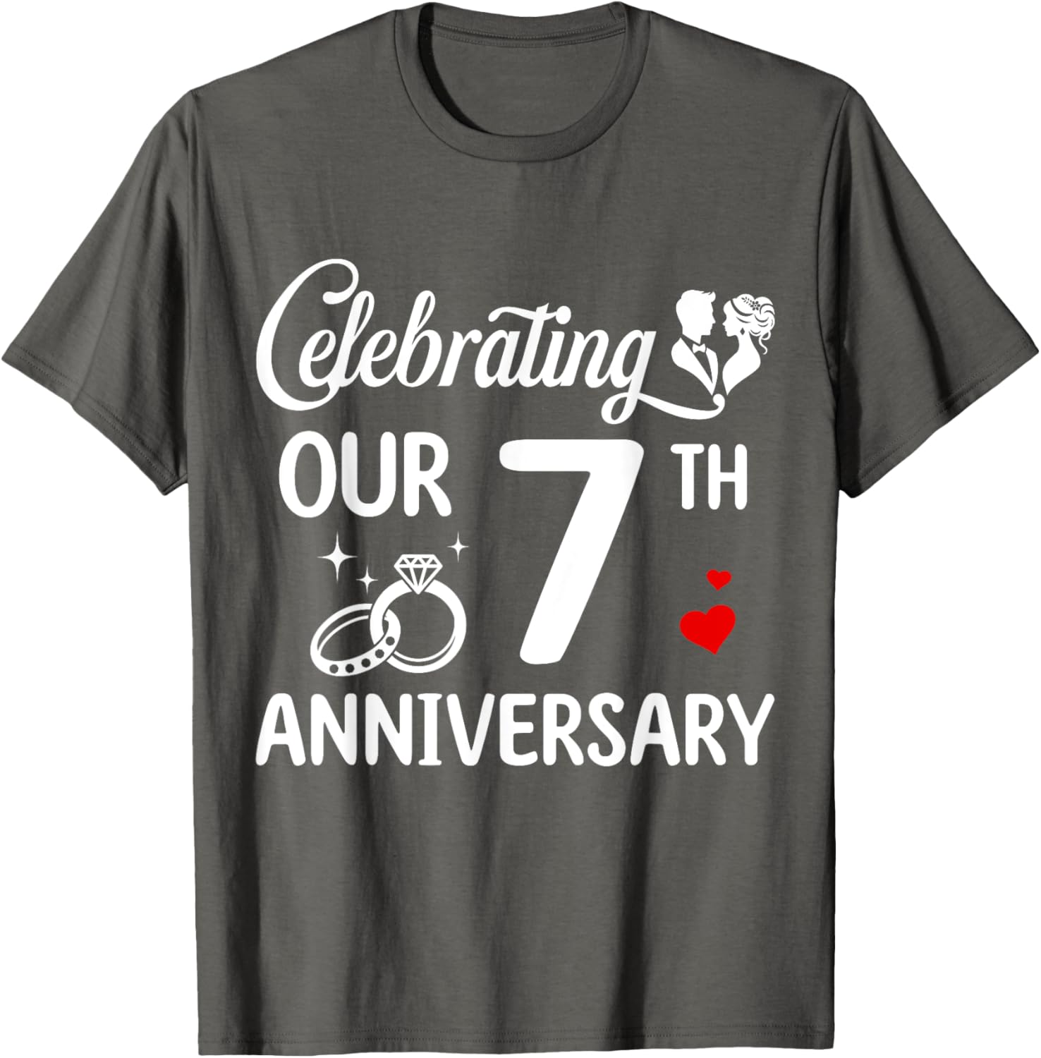 Celebrate 7 Years of Love with Our Anniversary T-Shirt for Couples - 18
