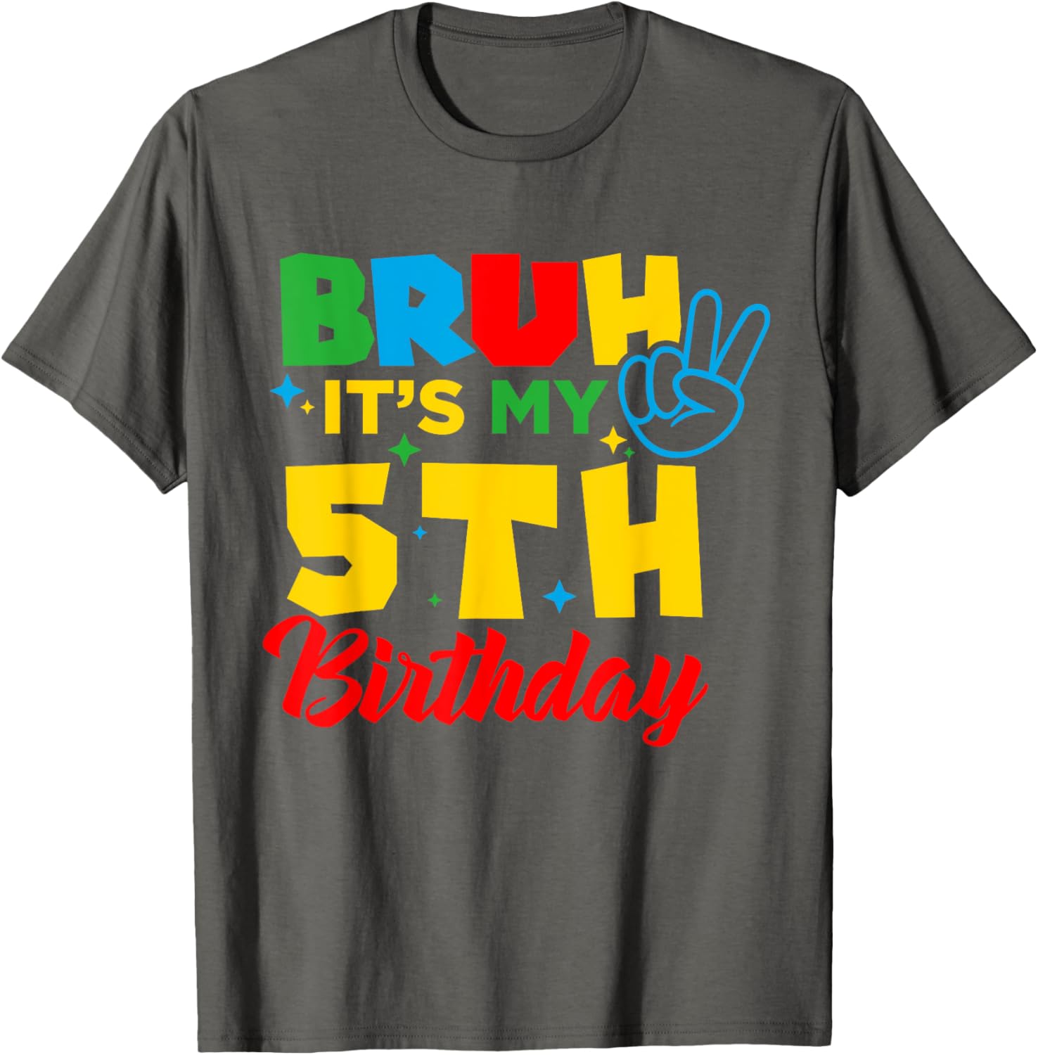 Bruh I'm 5 Gamer T-Shirt for 5th Birthday Celebration Fun! - 25