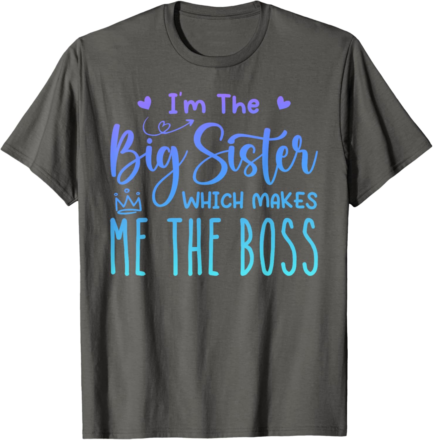 Big Sister Boss Funny Brothers T-Shirt for Sassy Siblings Fun Apparel - 7
