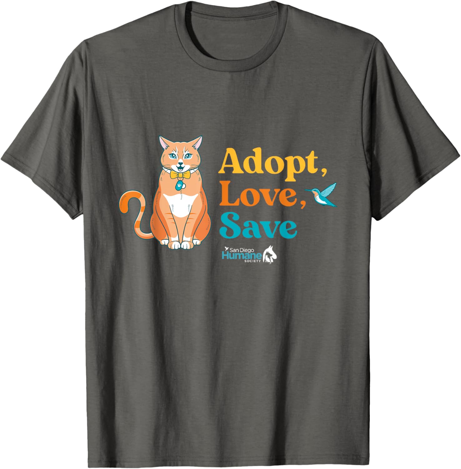 Adopt Love Save Rescue Cat T-Shirt for Men and Women - Perfect Gift! - 1