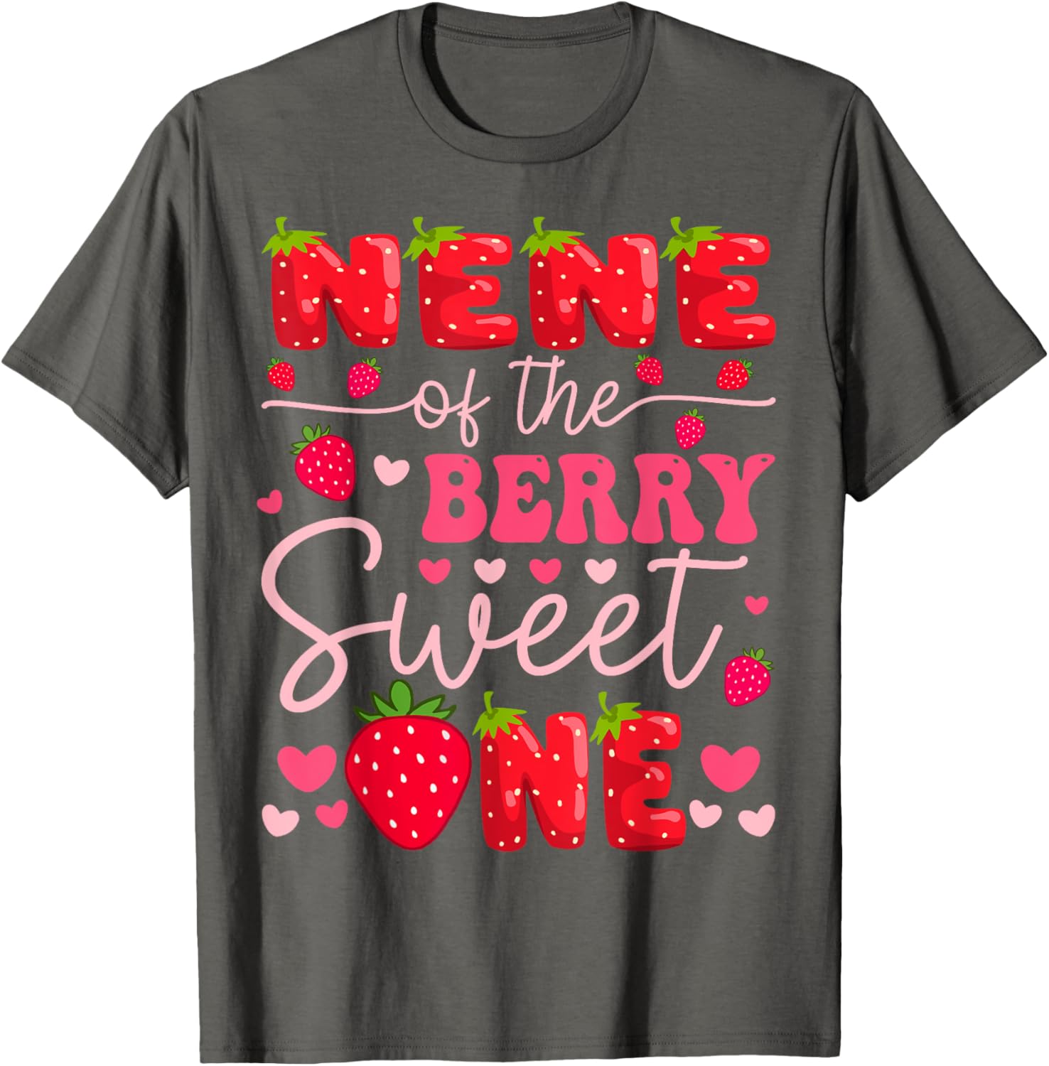 Sweet Strawberry Birthday Girl T-Shirt for 1st Birthday Celebration - 10