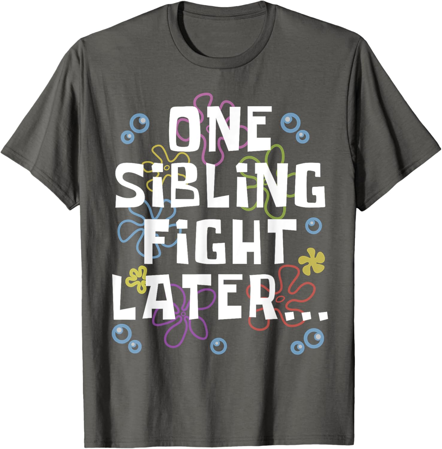 Siblings Matching Brother Sister T-Shirt One Sibling Fight Later Design - 1